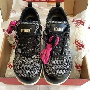Kodiak Flex Fara Steel Toe Safety Industrial Shoes Lace Up Womens 6.5 Black